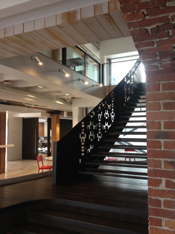 A thumbnail image of the massive, ornate staircase between the 4th and 5th floors of Galvanize in Seattle.