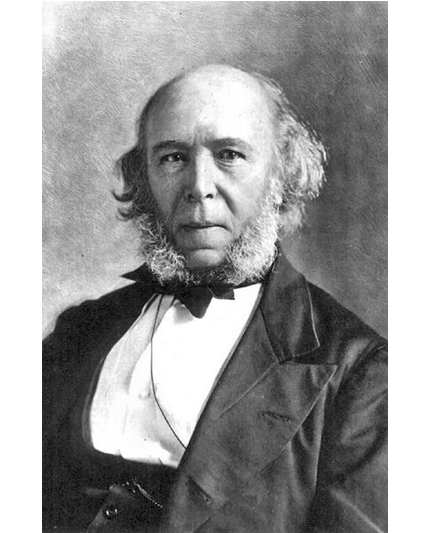 A portrait of Herbert Spencer