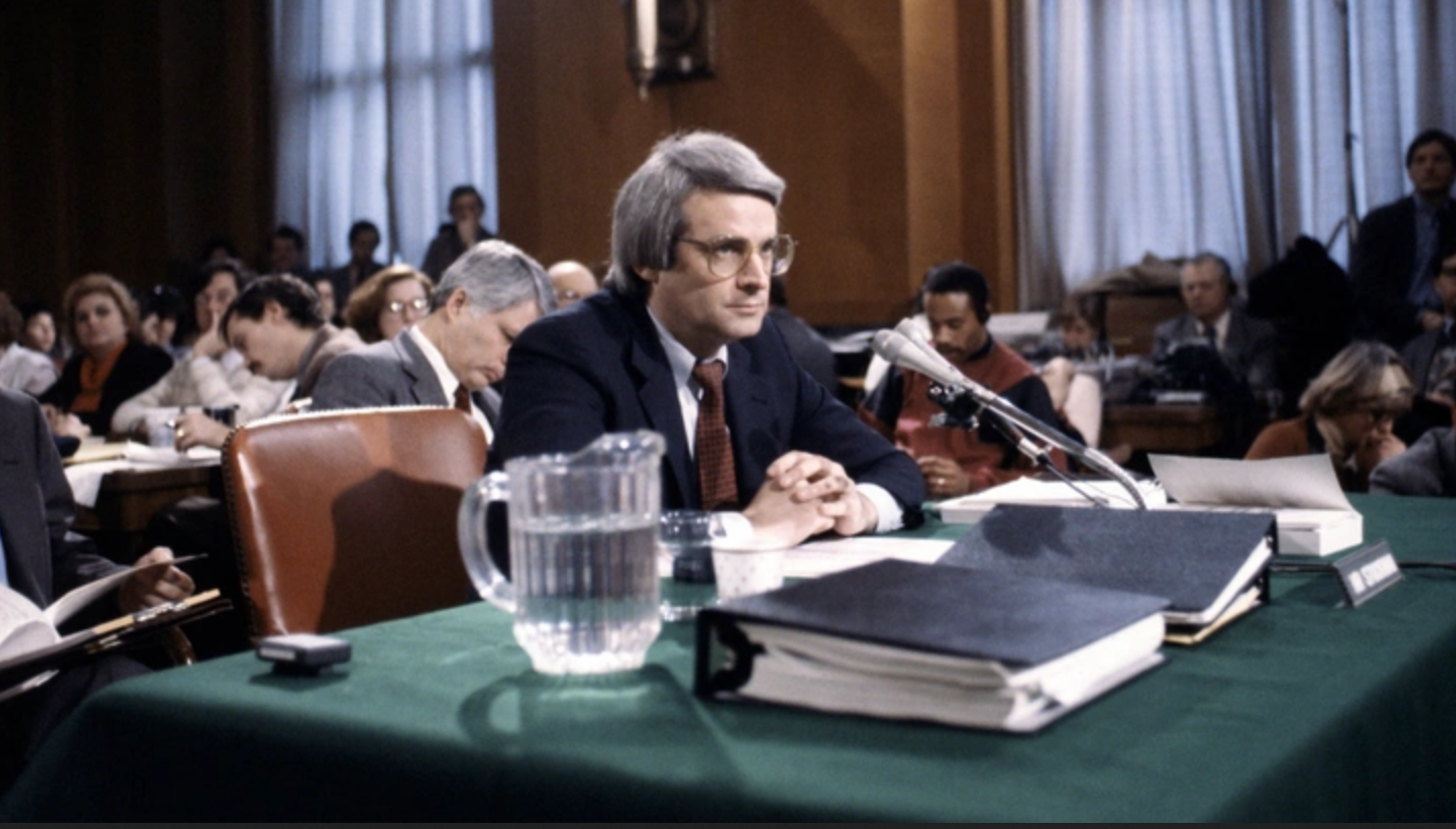Image of David Stockman testifying before Congress.