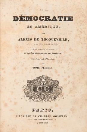 A thumbnail image of the bookcover to De la démocratie en Amérique.
