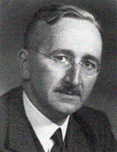 A photographic portrait of Friedrich Hayek