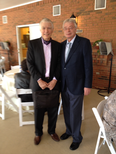 A photograph of me standing with Hans-Hermann Hoppe