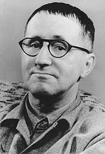 A portrait of Bertolt Brecht